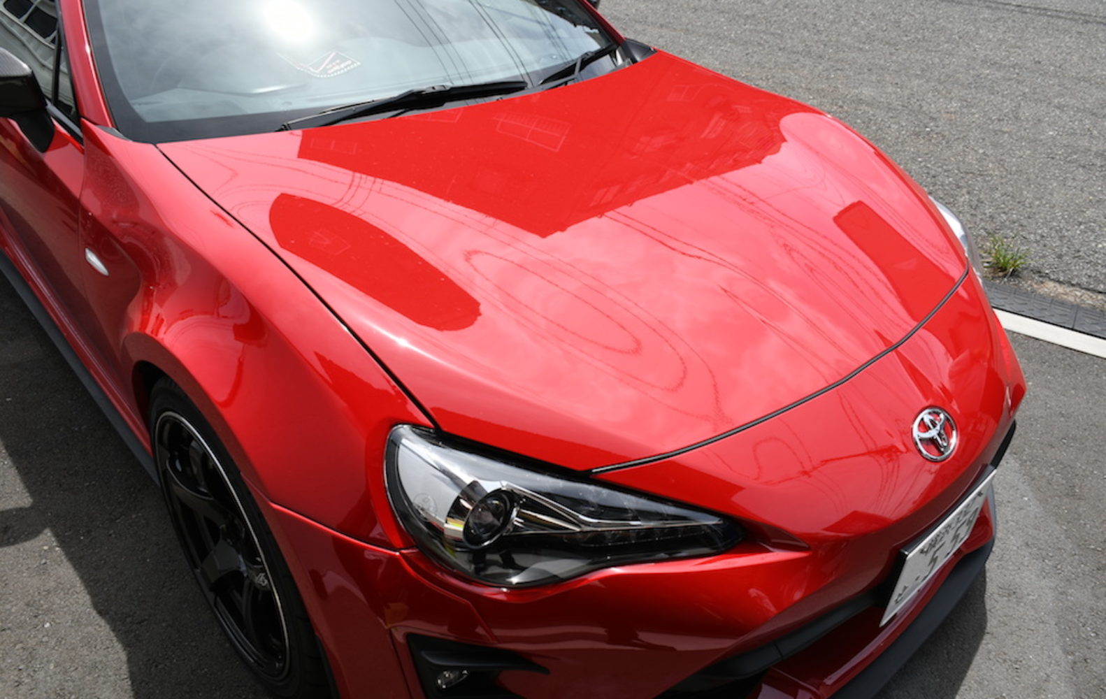 未洗車の86 フロント