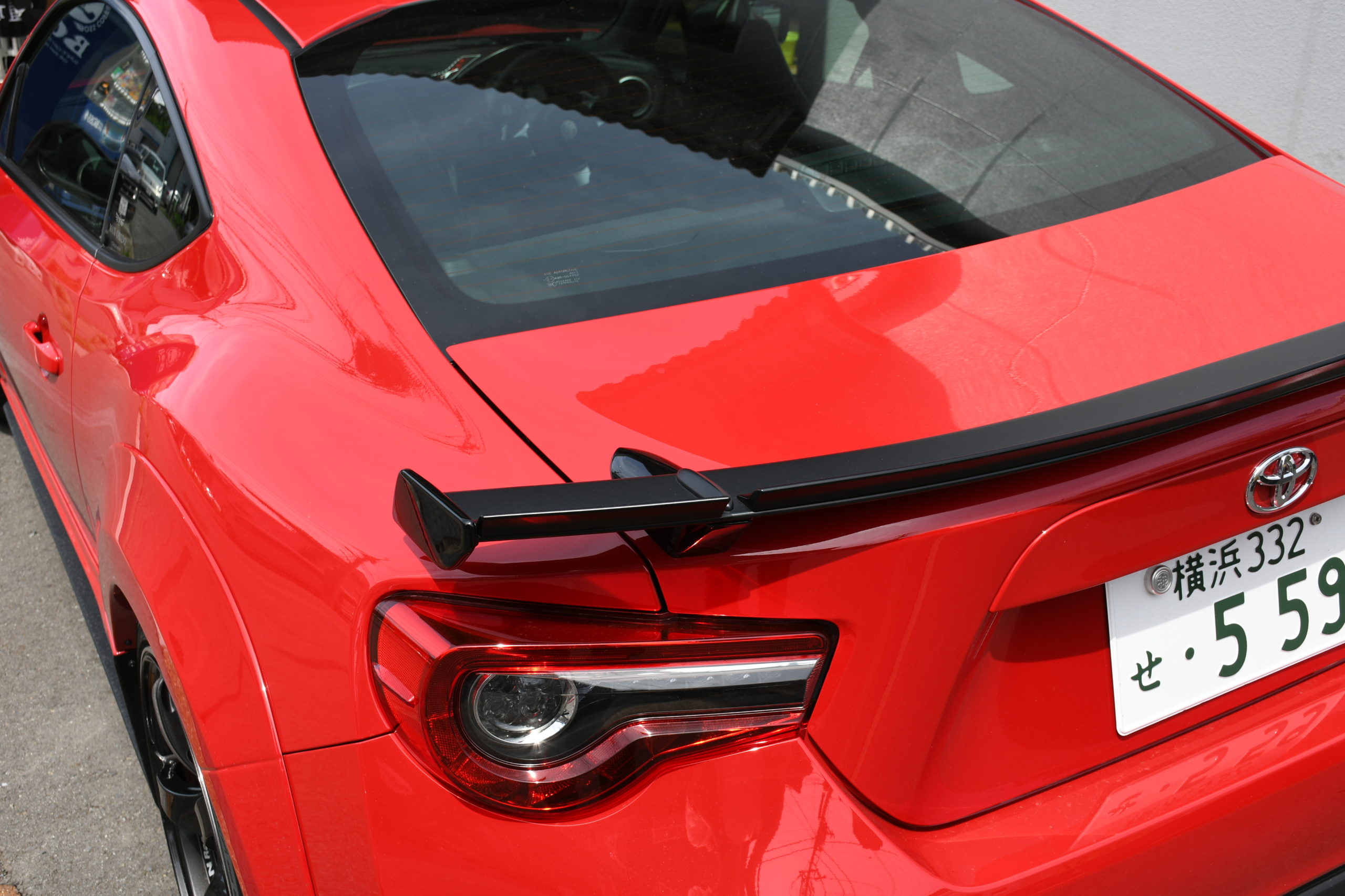 未洗車の86 リア