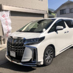 アルファードのガラスコーティング施工後