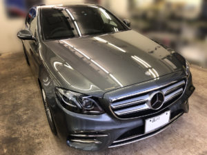 ベンツEクラスのガラスコーティング施工後