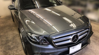 ベンツEクラスのガラスコーティング施工後